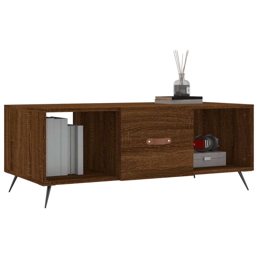 Salongbord sonoma eik 102x50x40 cm konstruert tre