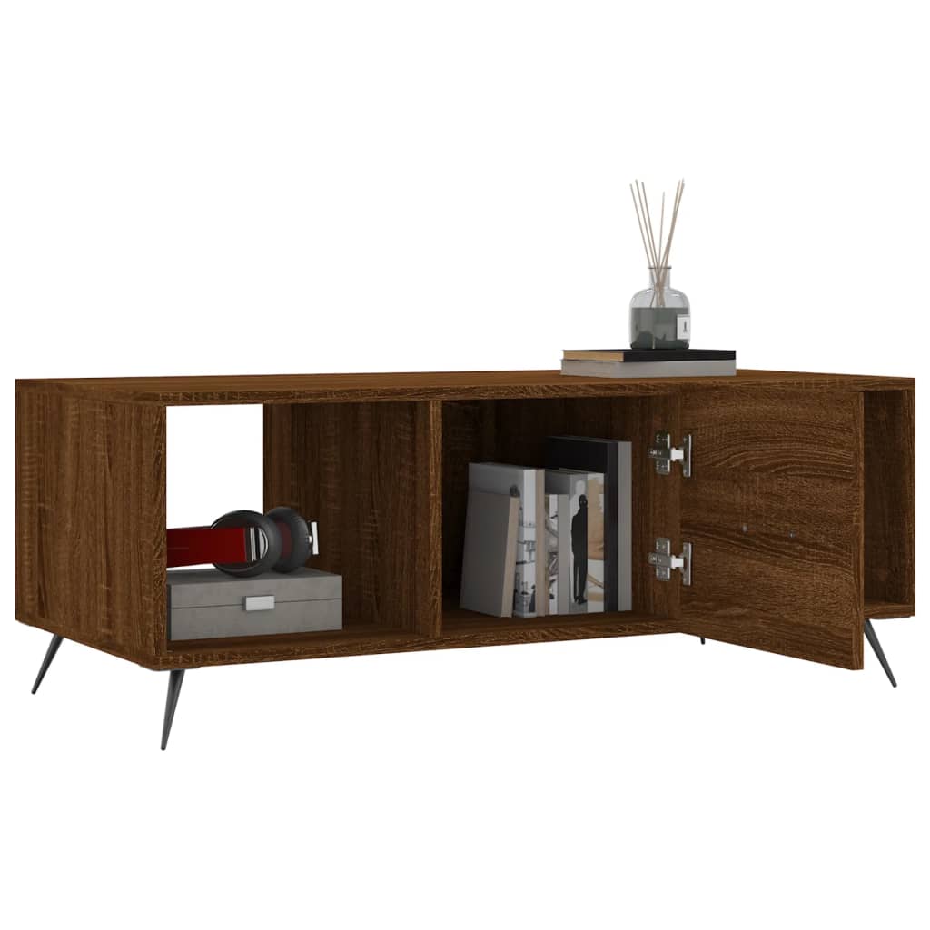 Salongbord sonoma eik 102x50x40 cm konstruert tre