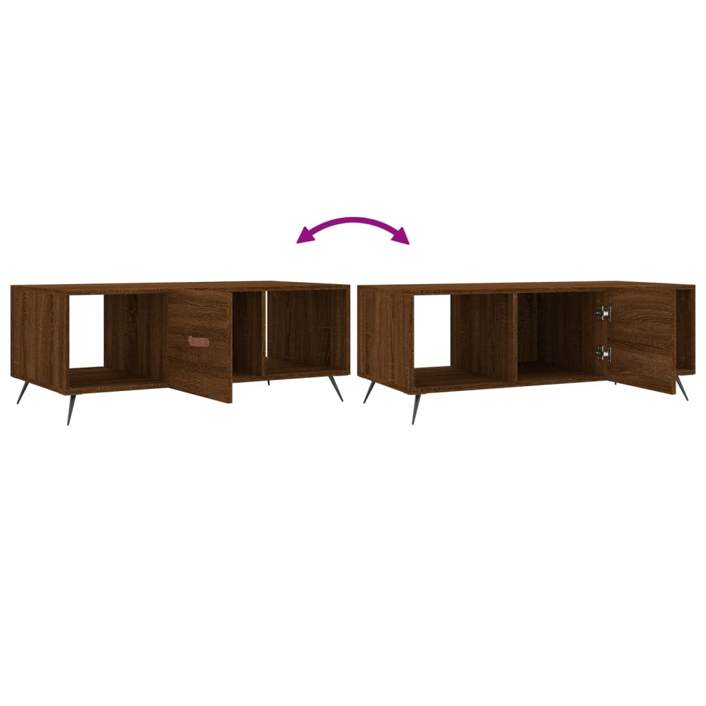 Salongbord sonoma eik 102x50x40 cm konstruert tre