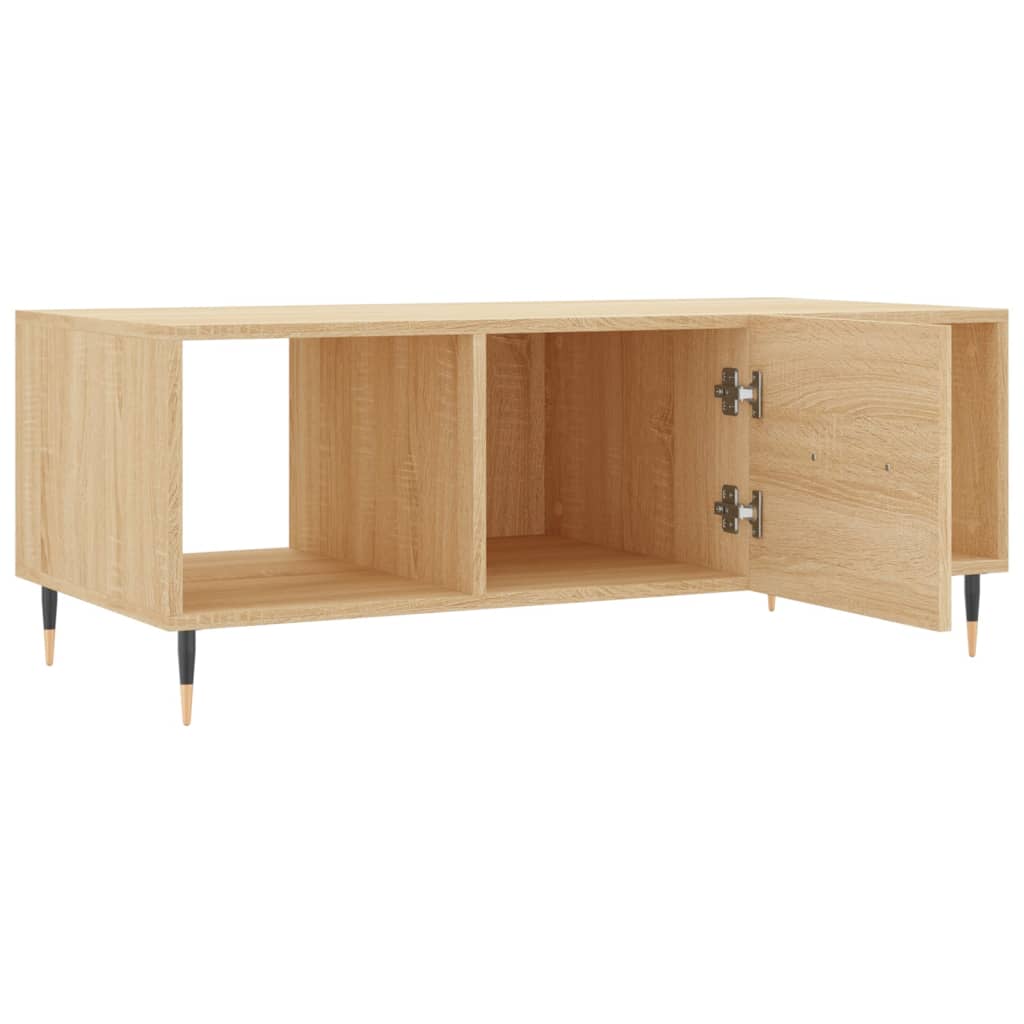 Salongbord sonoma eik 102x50x40 cm konstruert tre