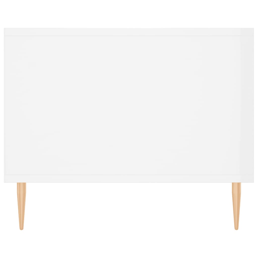 Salongbord høyglans hvit 102x50x40 cm konstruert tre