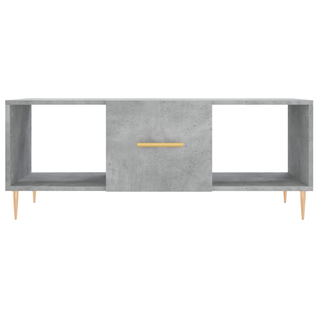Salongbord betonggrå 102x50x40 cm konstruert tre