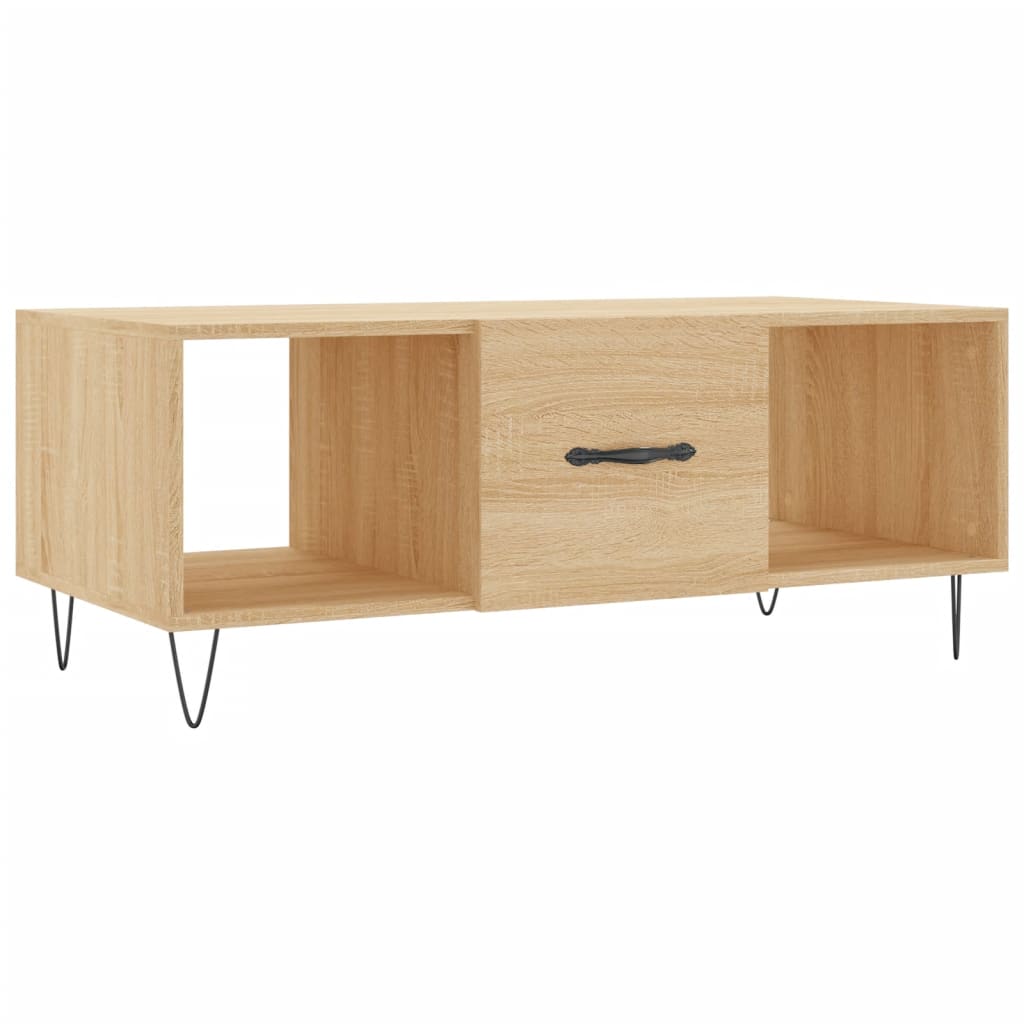 Salongbord sonoma eik 102x50x40 cm konstruert tre