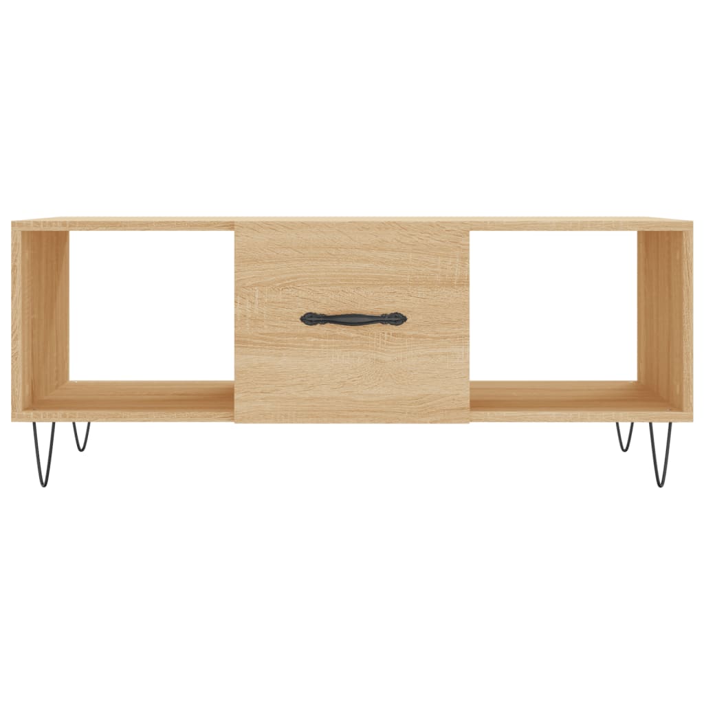 Salongbord sonoma eik 102x50x40 cm konstruert tre