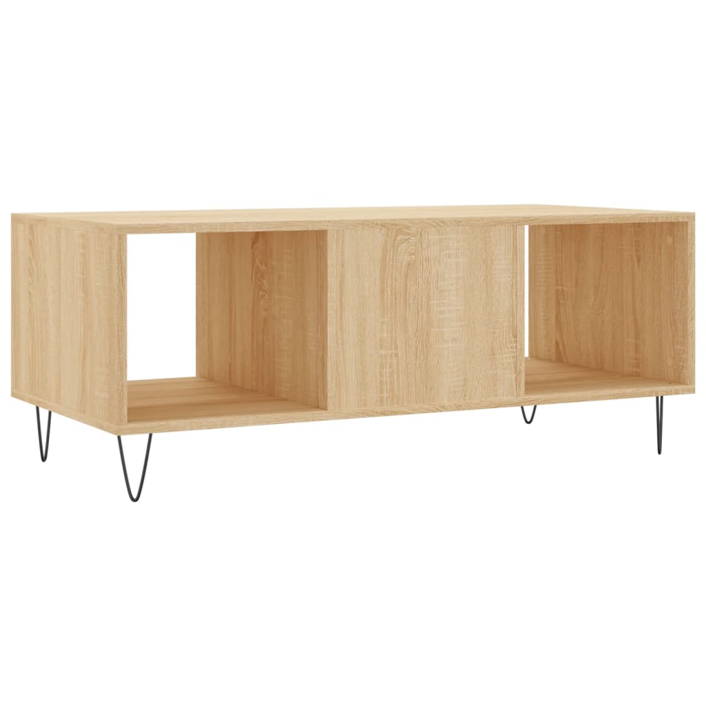 Salongbord sonoma eik 102x50x40 cm konstruert tre