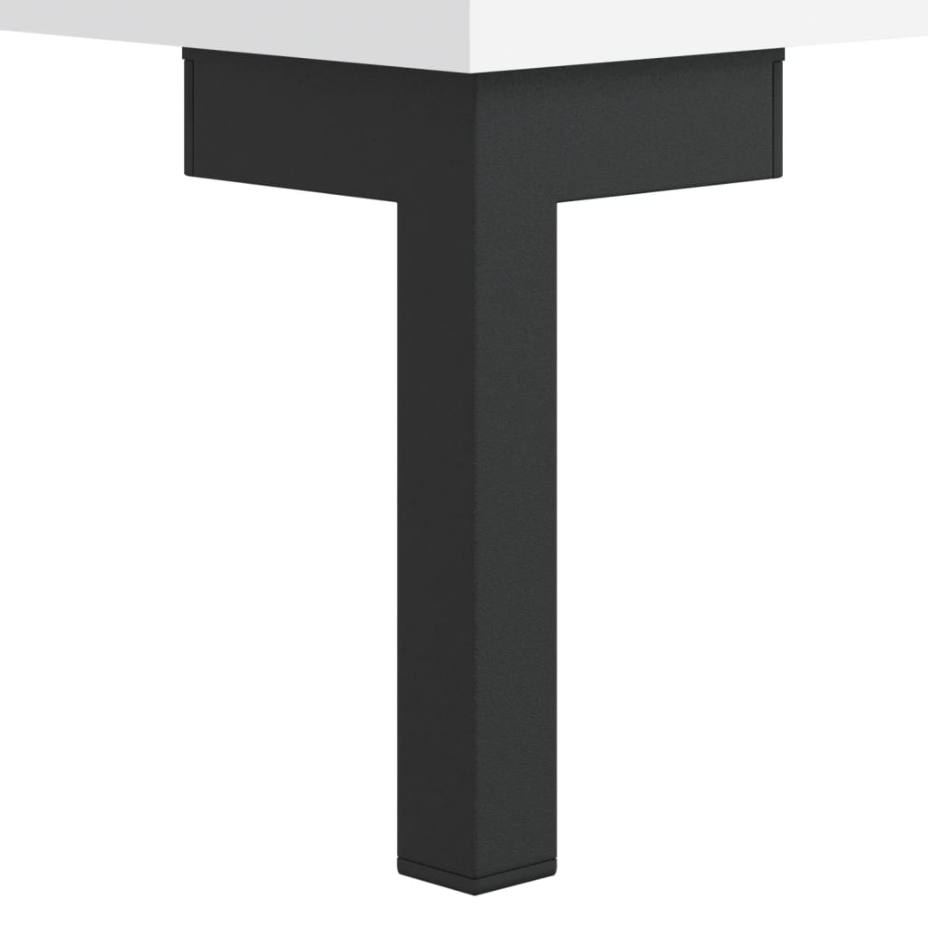 Salongbord hvit 102x50x40 cm konstruert tre