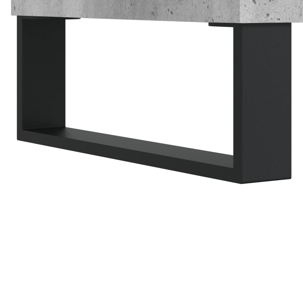 Salongbord betonggrå 102x50x40 cm konstruert tre