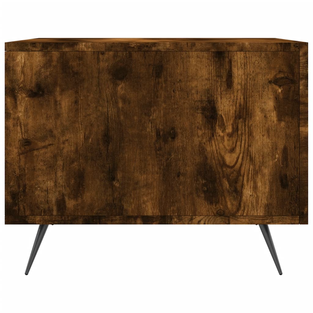 Salongbord 2 stk røkt eik 50x50x40 cm konstruert tre