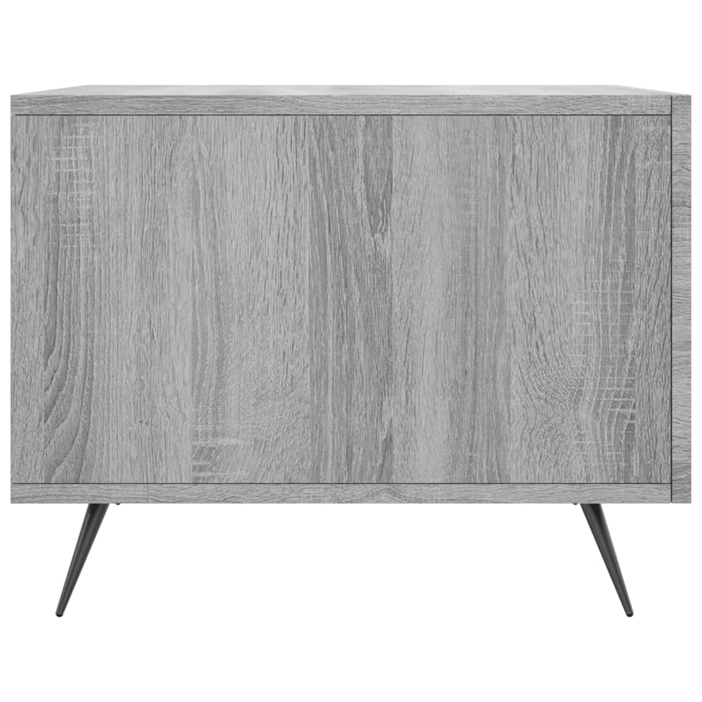 Salongbord 2 stk grå sonoma 50x50x40 cm konstruert tre