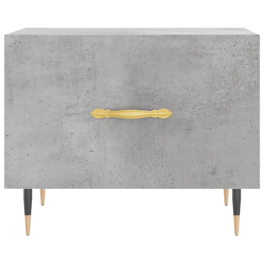 Salongbord 2 stk betonggrå 50x50x40 cm konstruert tre