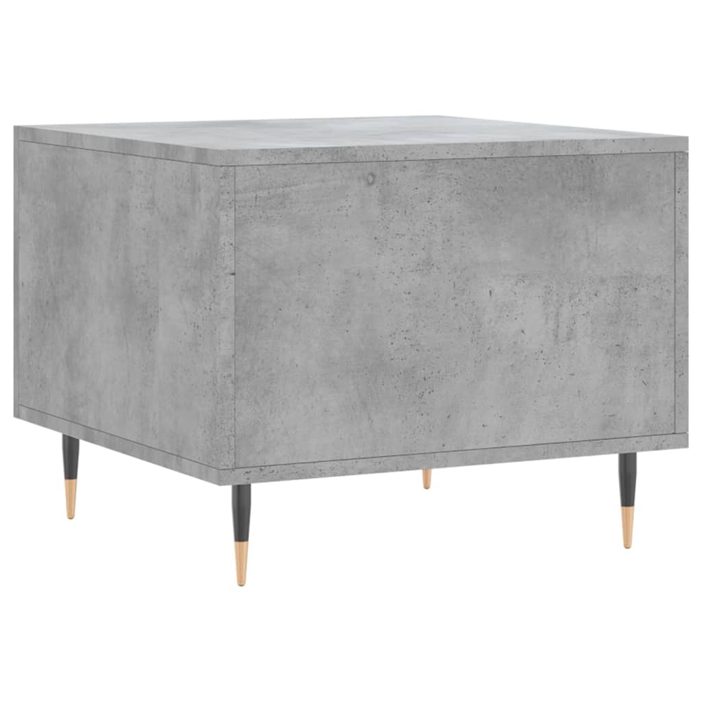 Salongbord 2 stk betonggrå 50x50x40 cm konstruert tre