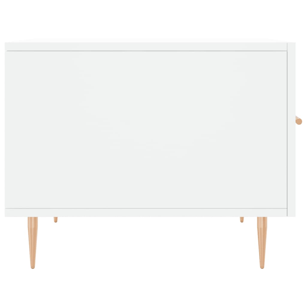 Salongbord 2 stk hvit 50x50x40 cm konstruert tre