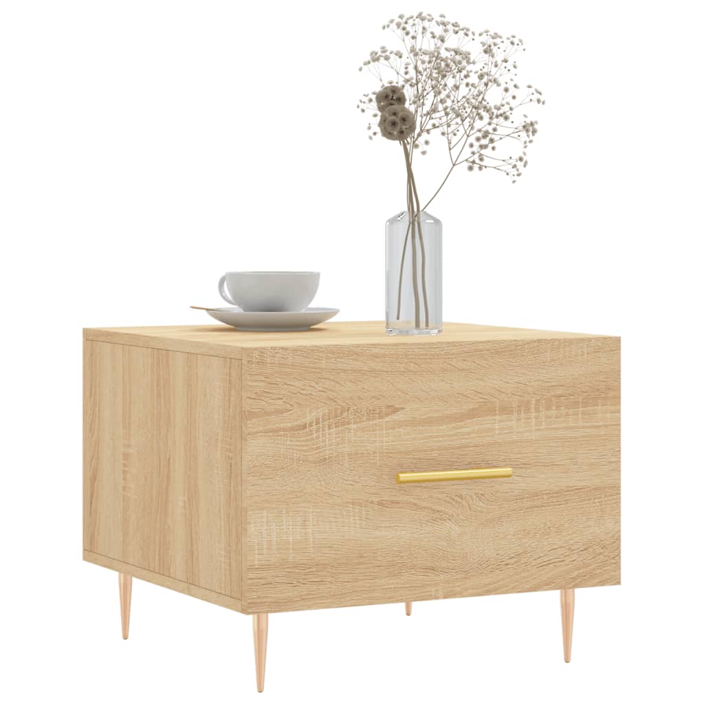 Salongbord 2 stk sonoma eik 50x50x40 cm konstruert tre