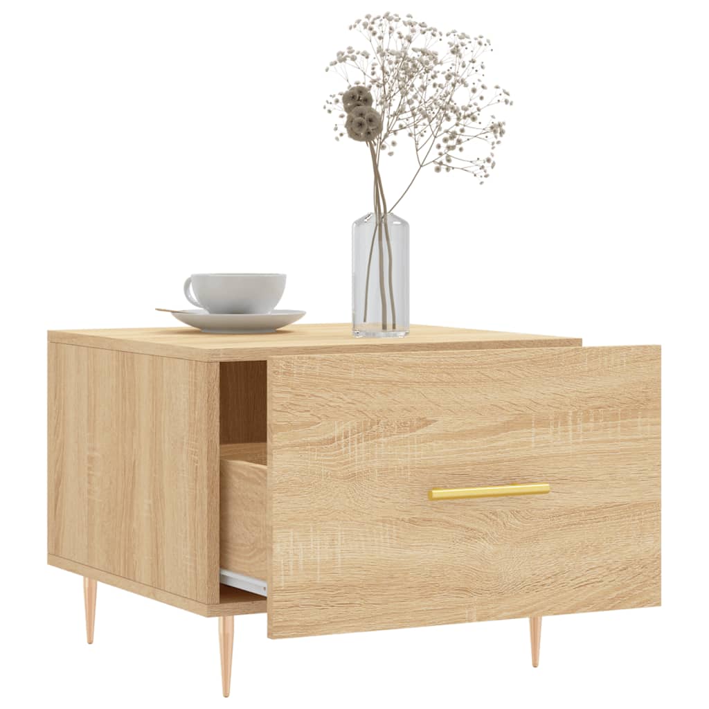 Salongbord 2 stk sonoma eik 50x50x40 cm konstruert tre
