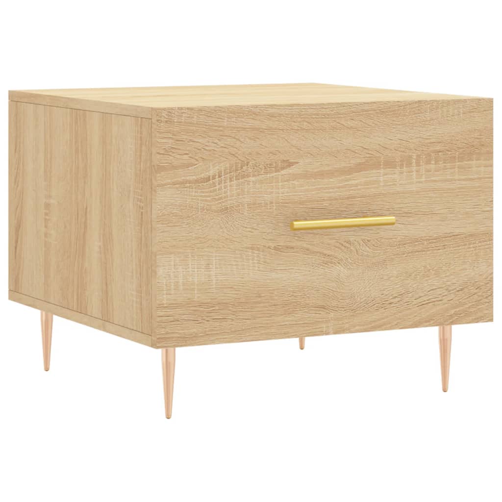 Salongbord 2 stk sonoma eik 50x50x40 cm konstruert tre