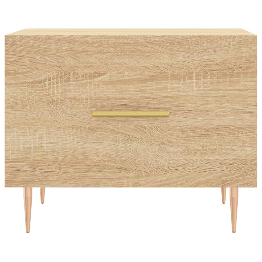 Salongbord 2 stk sonoma eik 50x50x40 cm konstruert tre