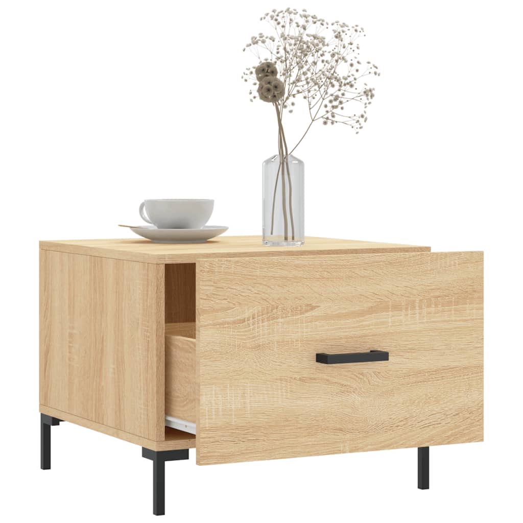 Salongbord 2 stk sonoma eik 50x50x40 cm konstruert tre