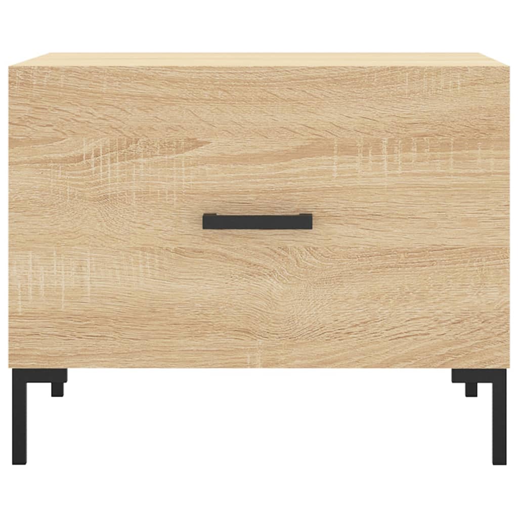 Salongbord 2 stk sonoma eik 50x50x40 cm konstruert tre