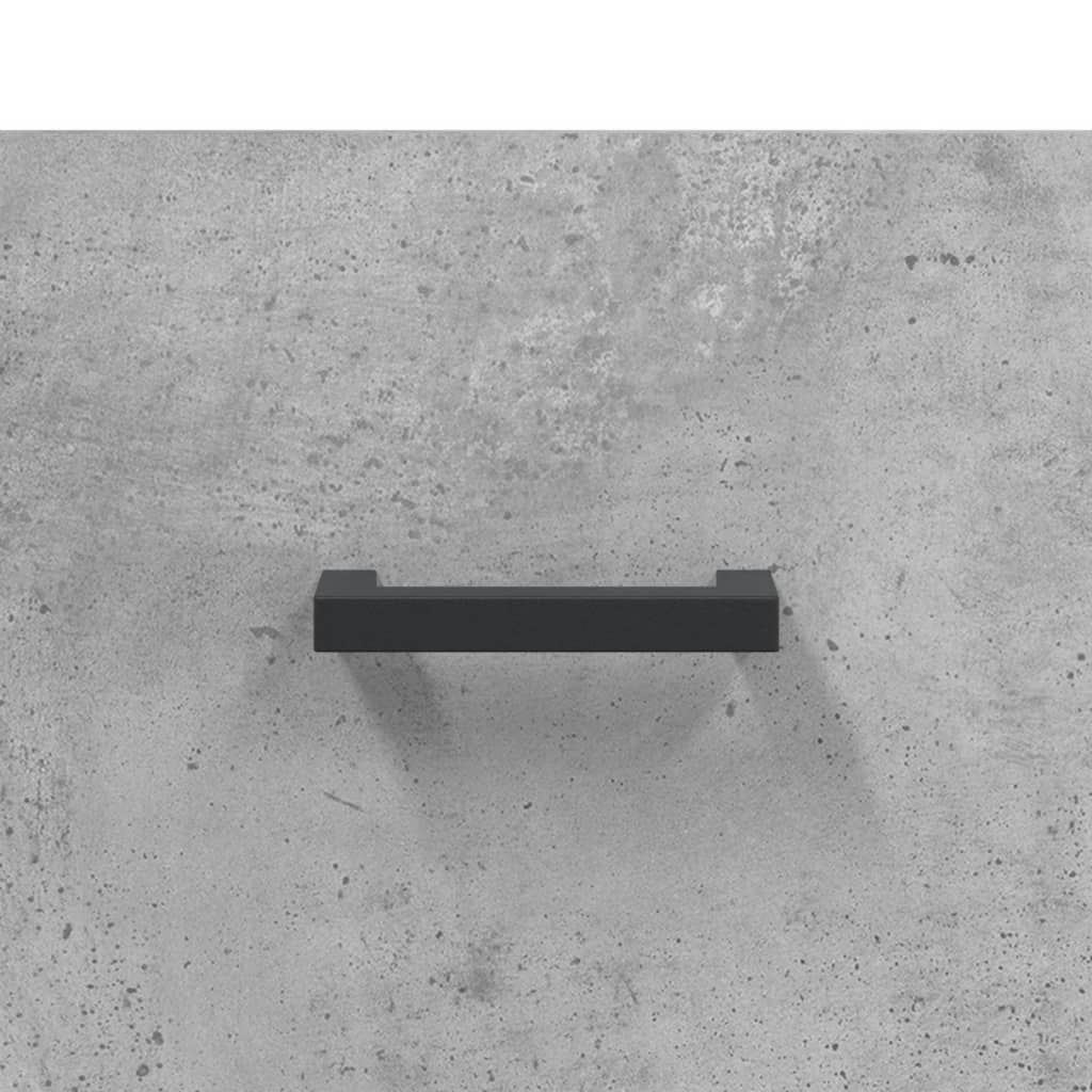 Salongbord 2 stk betonggrå 50x50x40 cm konstruert tre