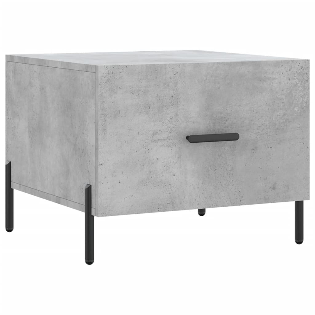 Salongbord 2 stk betonggrå 50x50x40 cm konstruert tre
