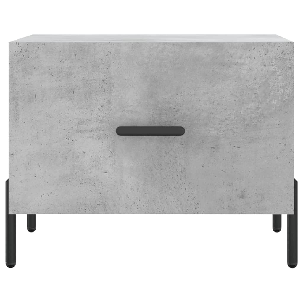 Salongbord 2 stk betonggrå 50x50x40 cm konstruert tre