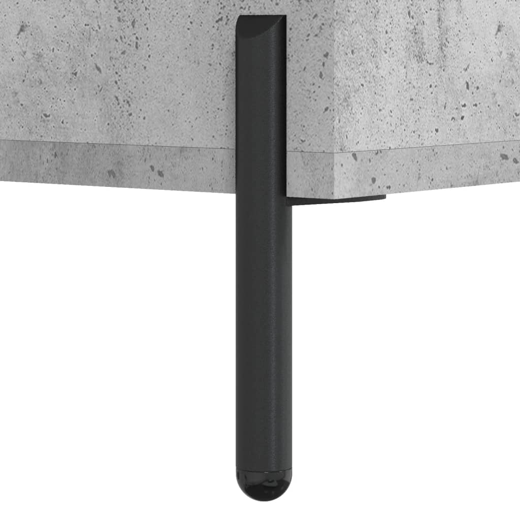 Salongbord 2 stk betonggrå 50x50x40 cm konstruert tre