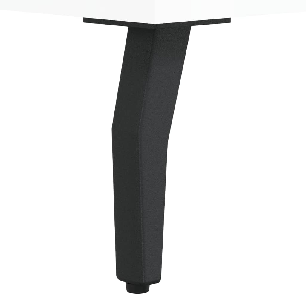 Salongbord 2 stk høyglans hvit 50x50x40 cm konstruert tre
