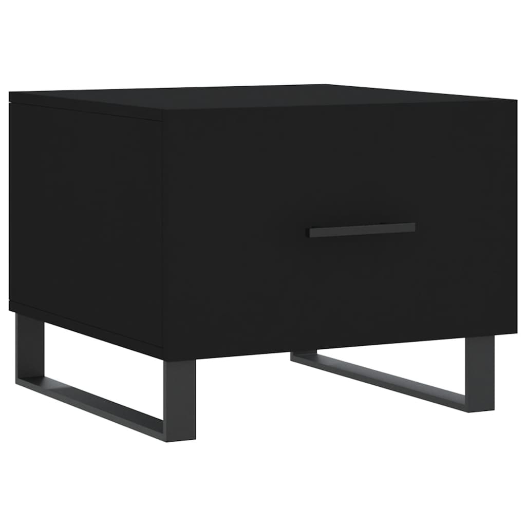 Salongbord 2 stk svart 50x50x40 cm konstruert tre