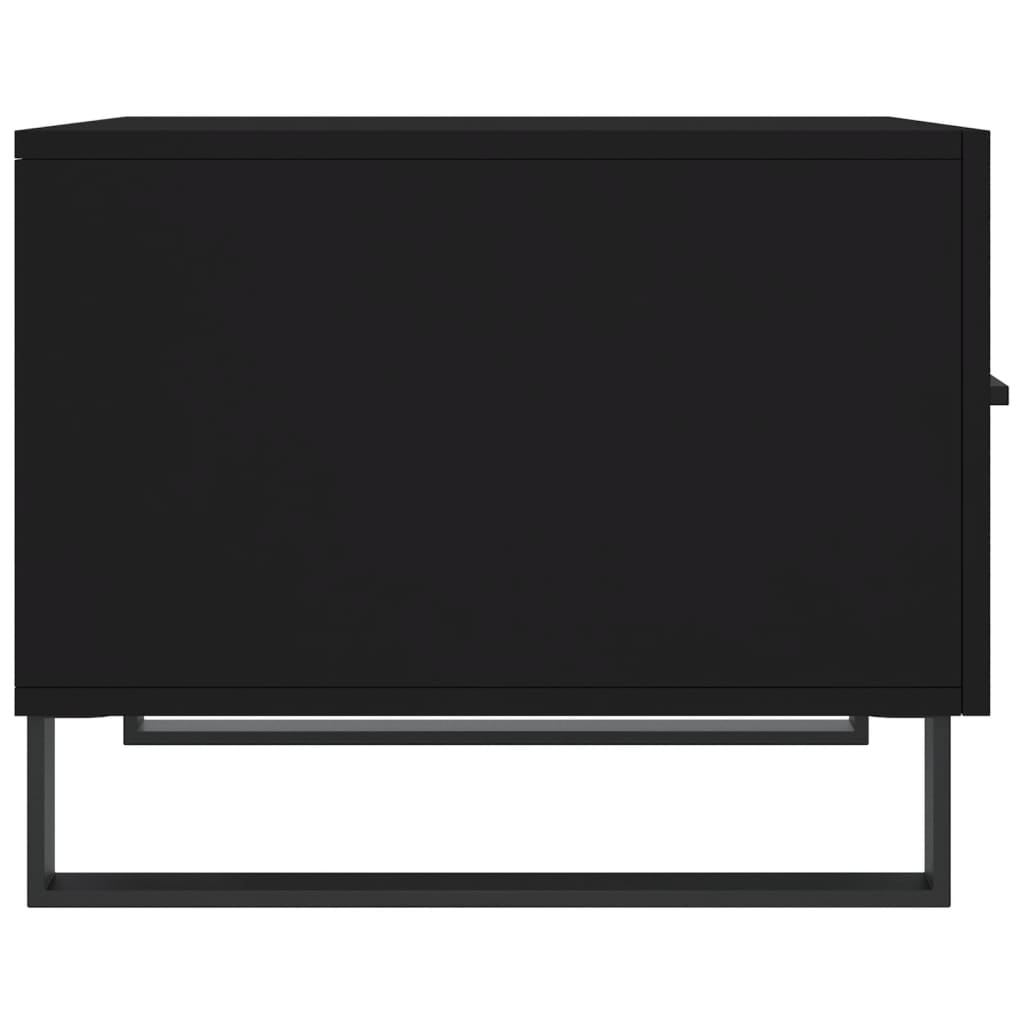 Salongbord 2 stk svart 50x50x40 cm konstruert tre