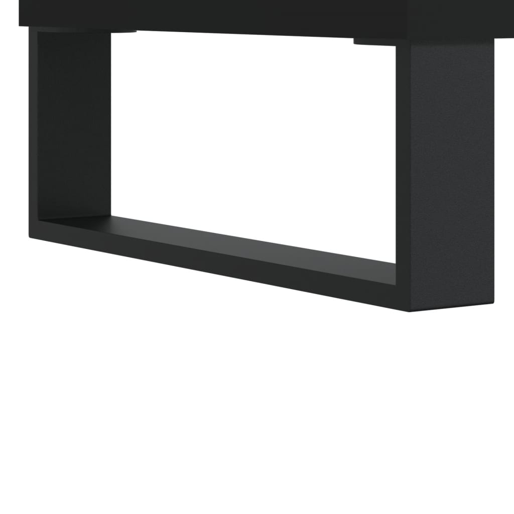 Salongbord 2 stk svart 50x50x40 cm konstruert tre