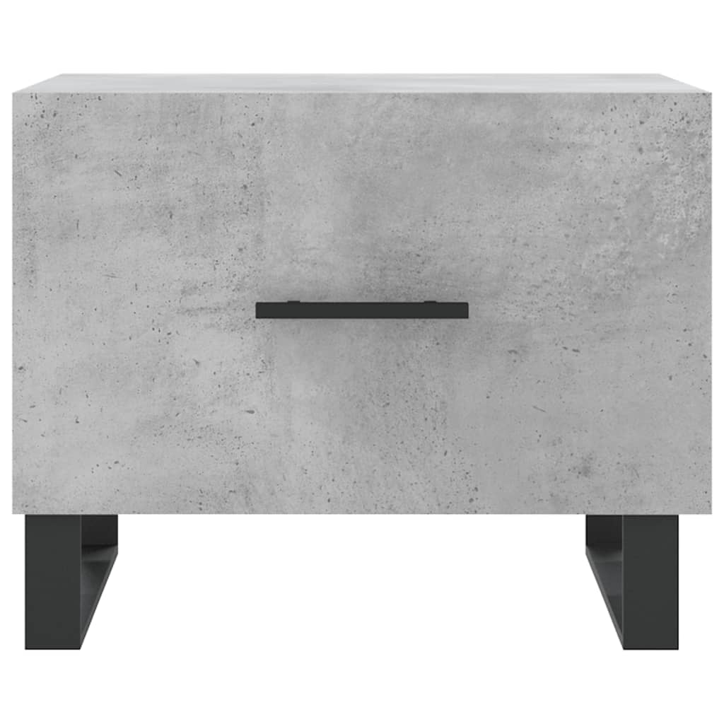 Salongbord betonggrå 50x50x40 cm konstruert tre