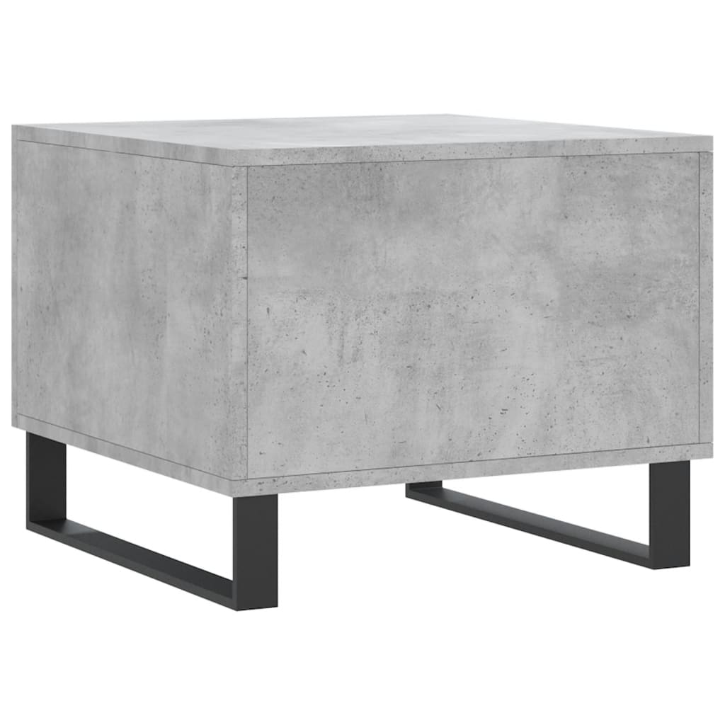 Salongbord betonggrå 50x50x40 cm konstruert tre