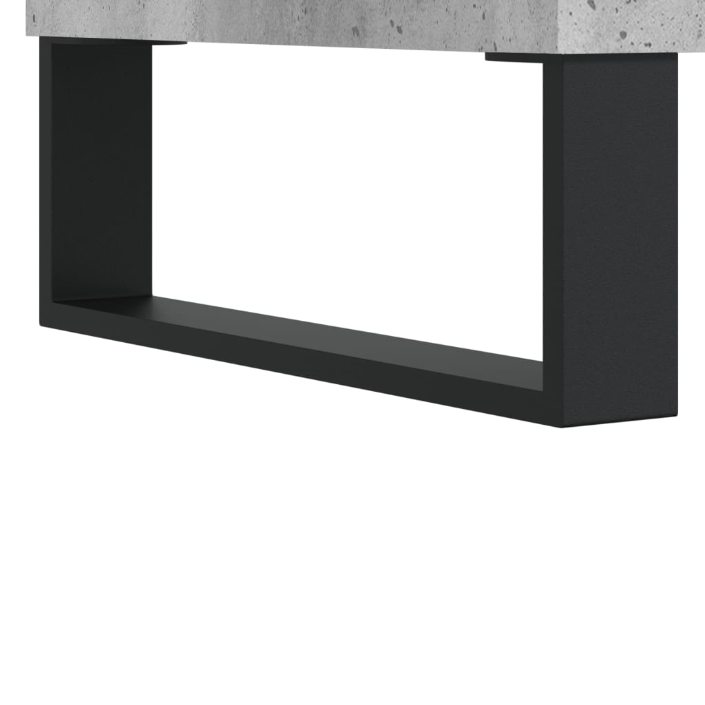 Salongbord betonggrå 50x50x40 cm konstruert tre
