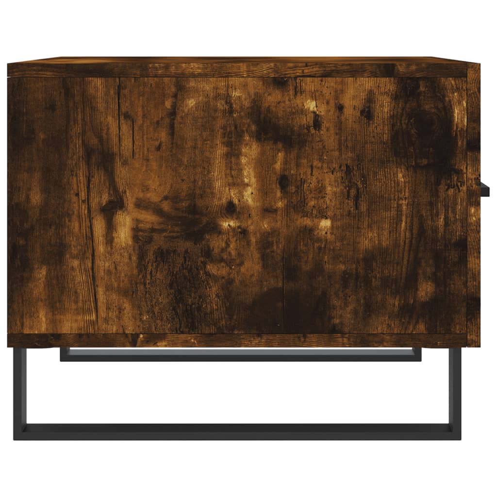 Salongbord 2 stk røkt eik 50x50x40 cm konstruert tre