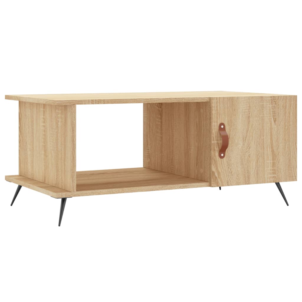 Salongbord sonoma eik 90x50x40 cm konstruert tre