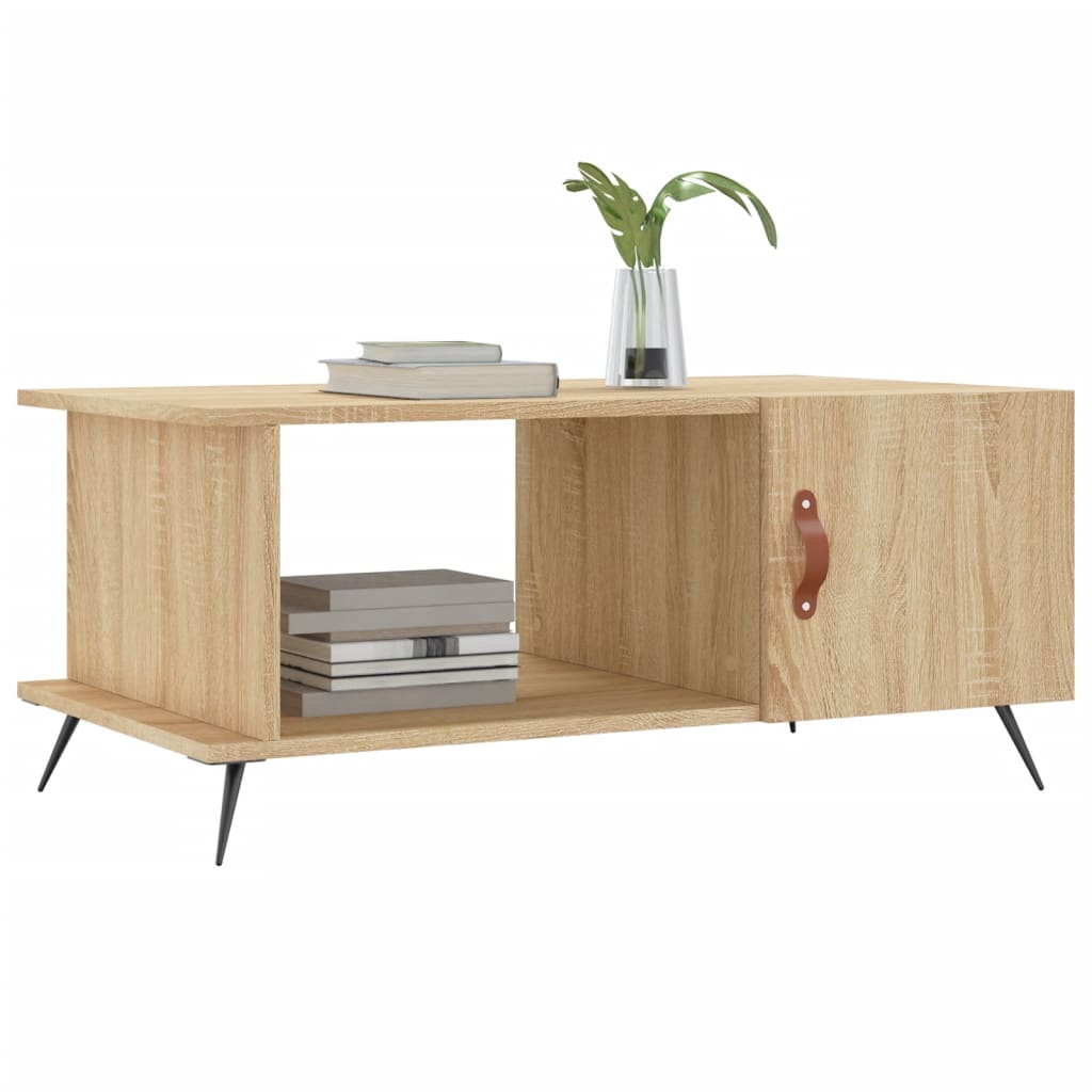 Salongbord sonoma eik 90x50x40 cm konstruert tre