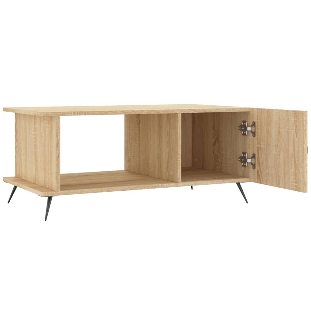 Salongbord sonoma eik 90x50x40 cm konstruert tre