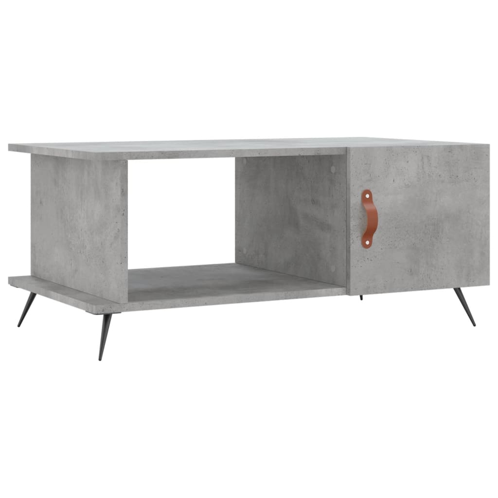 Salongbord betonggrå 90x50x40 cm konstruert tre