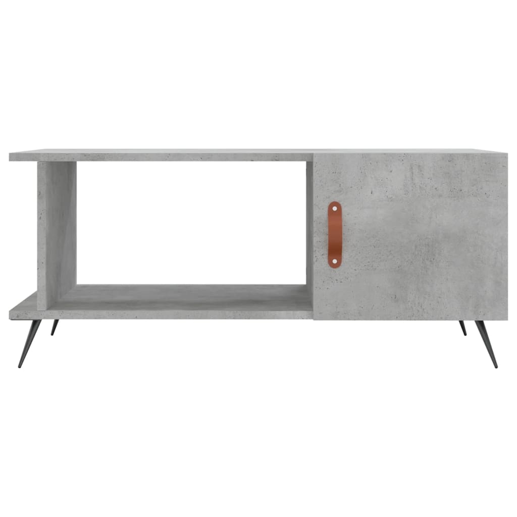 Salongbord betonggrå 90x50x40 cm konstruert tre