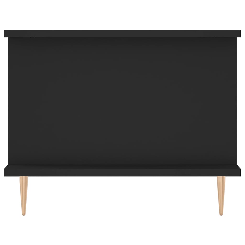 Salongbord svart 90x50x40 cm konstruert tre