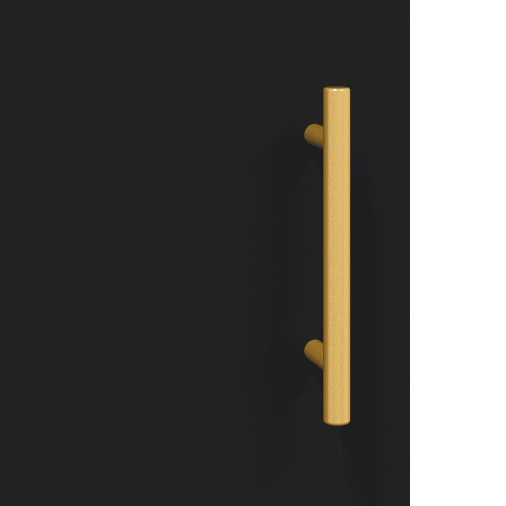 Salongbord svart 90x50x40 cm konstruert tre
