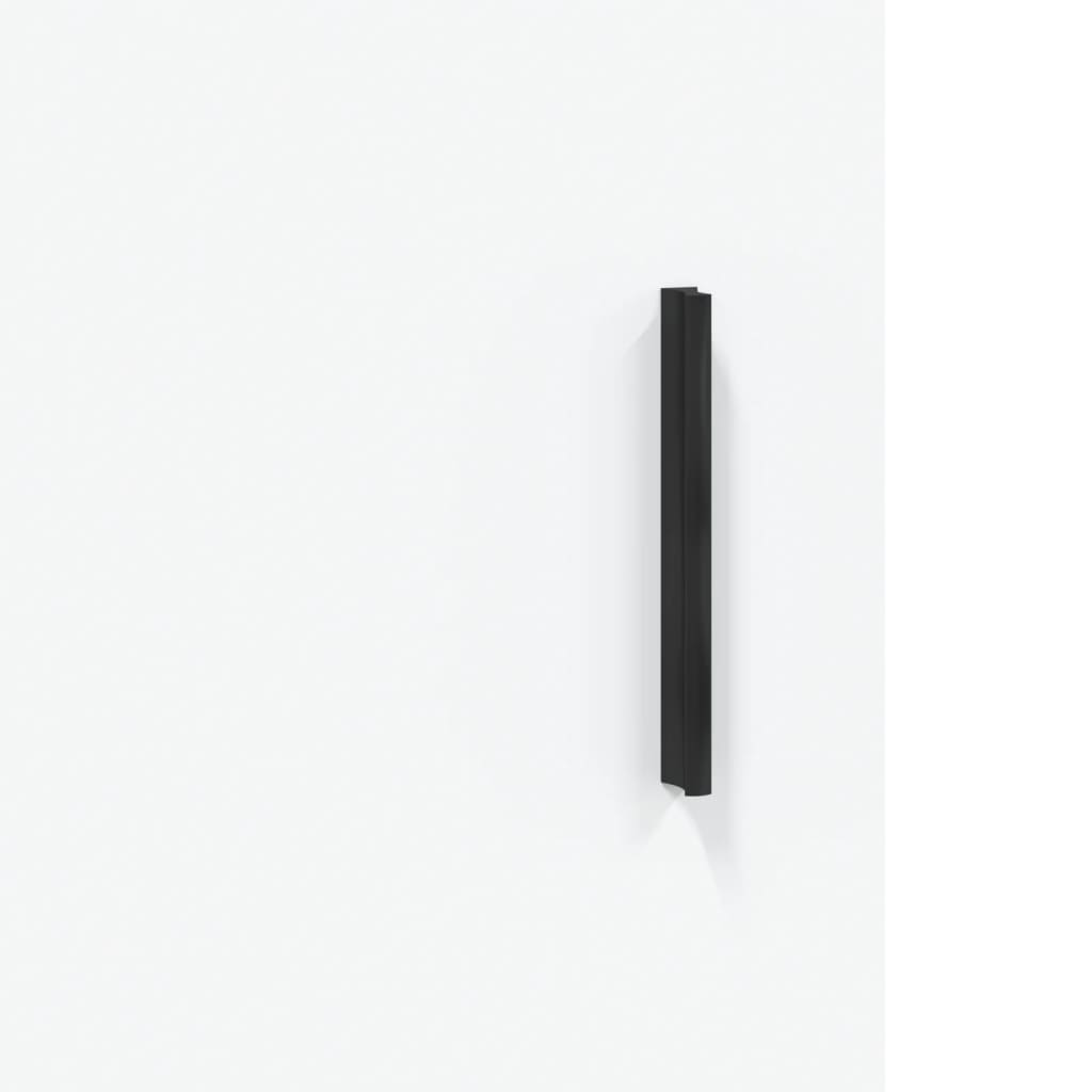 Salongbord hvit 90x50x40 cm konstruert tre