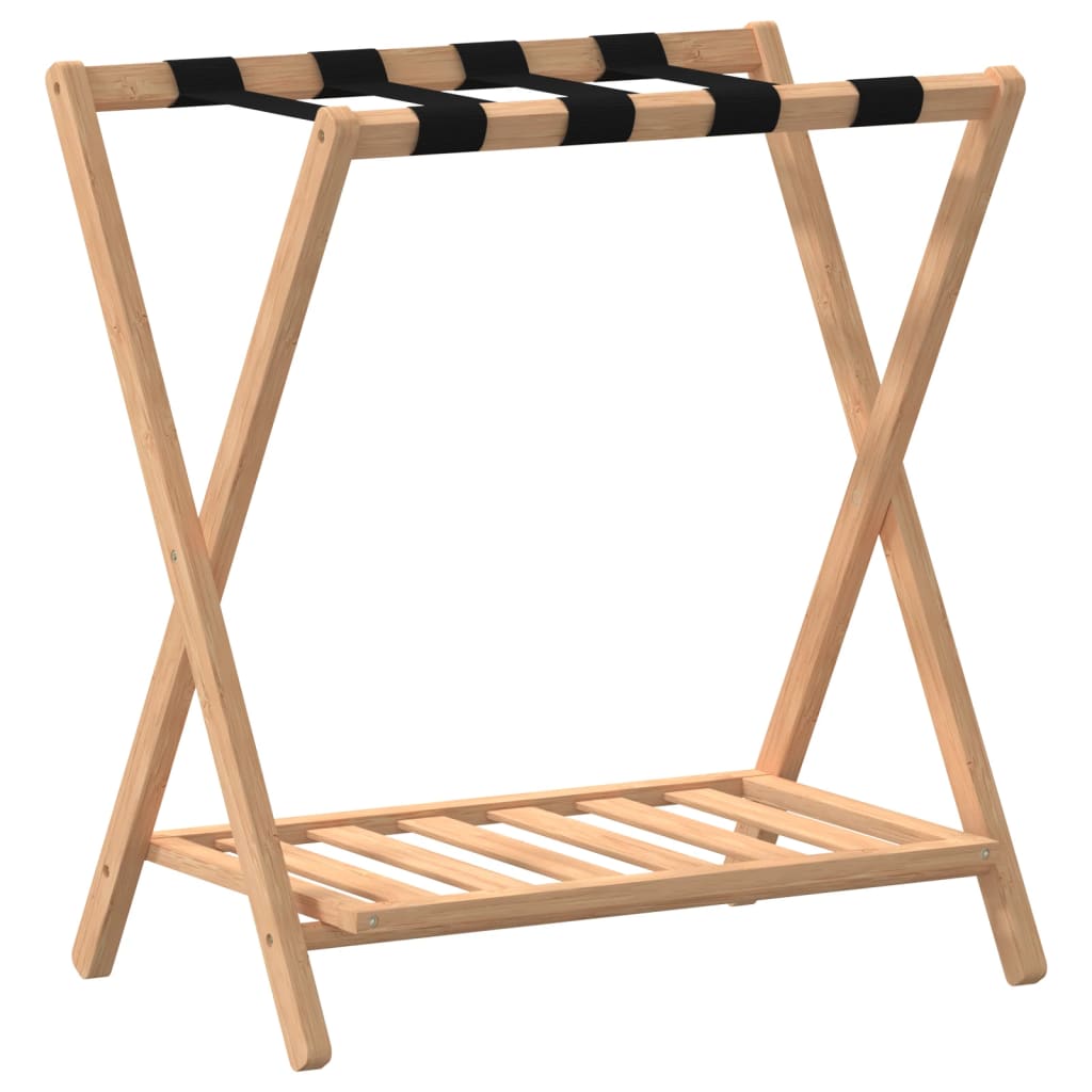 Bagasjestativ 68x38x58 cm bambus