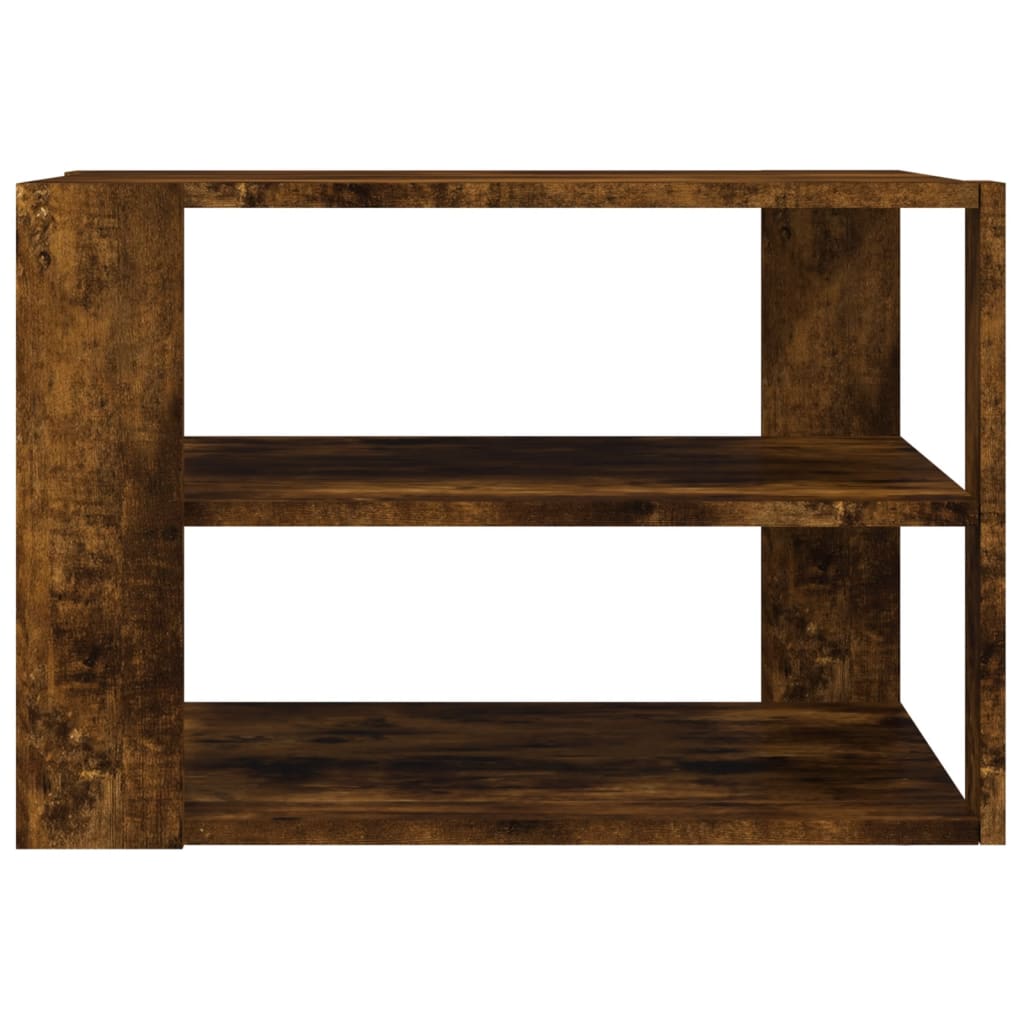 Salongbord røkt eik 59,5x59,5x40 cm konstruert tre