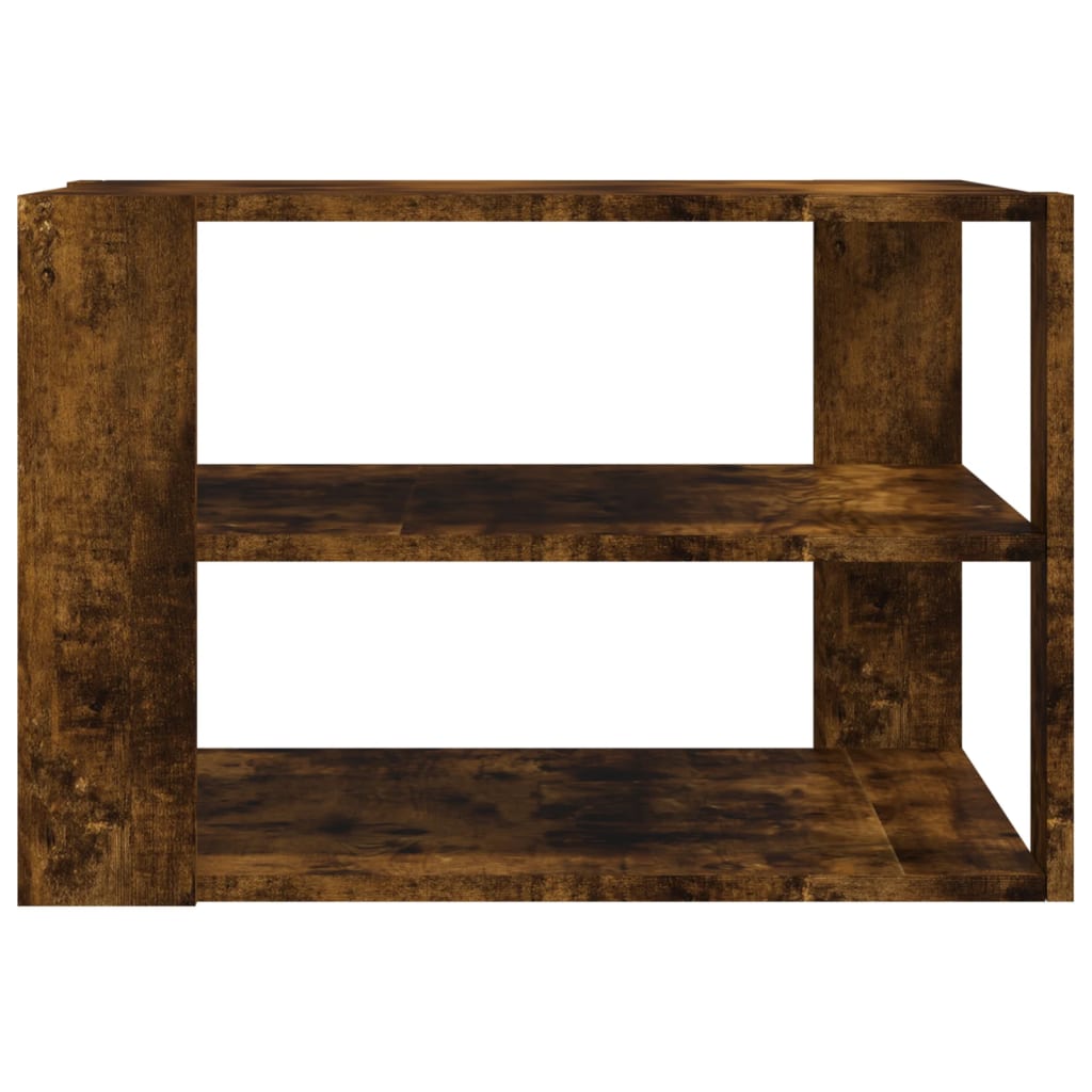 Salongbord røkt eik 59,5x59,5x40 cm konstruert tre