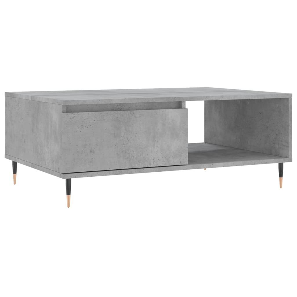 Salongbord betonggrå 90x60x35 cm konstruert tre