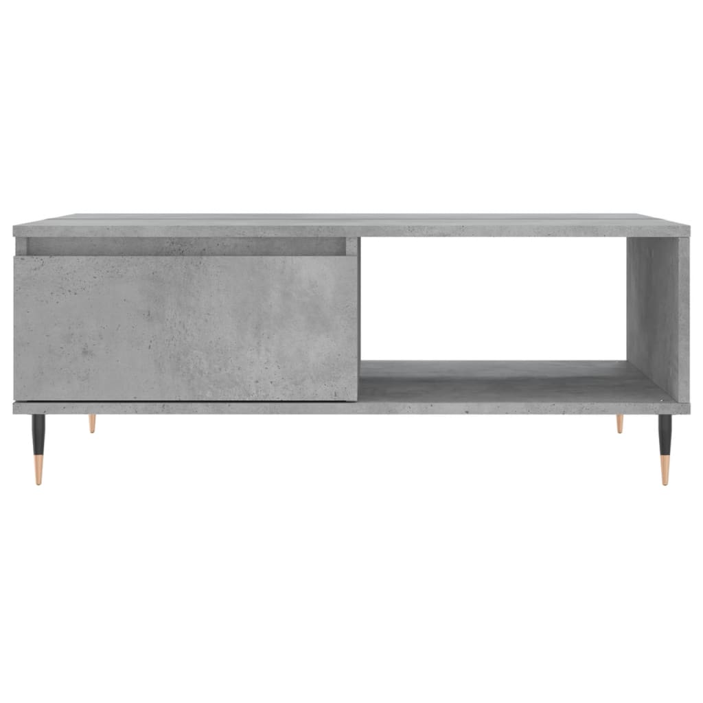 Salongbord betonggrå 90x60x35 cm konstruert tre