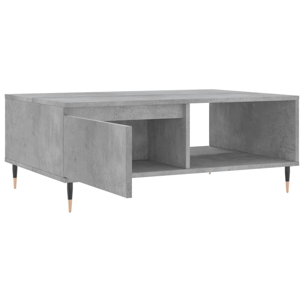 Salongbord betonggrå 90x60x35 cm konstruert tre