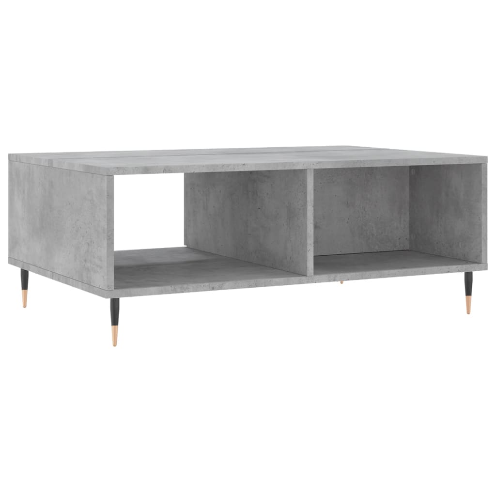 Salongbord betonggrå 90x60x35 cm konstruert tre