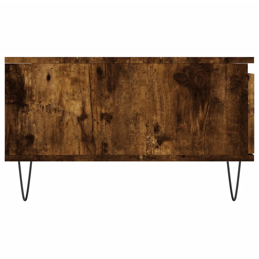 Salongbord røkt eik 90x60x35 cm konstruert tre